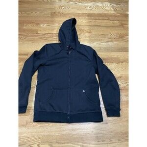 Men’s Harley Davidson Black Full Zip Hooded Jacket Slim For Size L Large